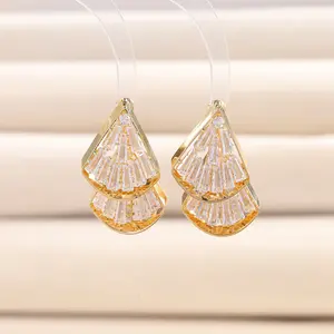 Zircon Stud Earrings Detachable And Adjustable Earrings