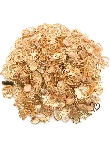 Random Style Alloy Charms Pendants, Charm for Bracelet Pendant, Earring Accessories for DIY Jewelry Handmade Bracelet Necklace Accessories, Shell Pendants