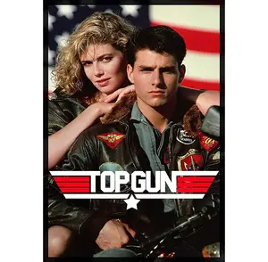 XIHOO Top Gun Movie Tom Cruise and Kelly McGillis 80s Poster Print - Movie Poster