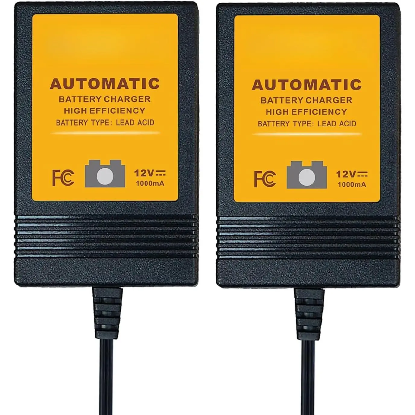 Trickle Charger,  12V Automatic   Charger and Maintainer, 1000mA  Float Charger - MBC010 [2-Pack]
