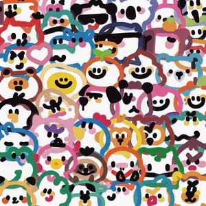 Cute Cartoon Pattern Sticker, 50/1000pcs Waterproof Self Adhesive Decor Paper, Decor Sticker for Gift Greeting Card Water Bottle Laptop Phone, Ornaments