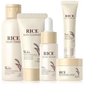 Rice Korean Skin Care For Teens 10-12 Set, Rice Extract Skincare For Girls 10-12, Natural Skin Care For Girls With Toner, Cleanser, Serum, Skin Care Set For Girls