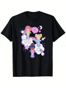 Polly Pocket 'Don't Forget the Little Things in Life' T-Shirt Unisex Cotton T-shirt for Men Fashion Men's Top for Daily Wear