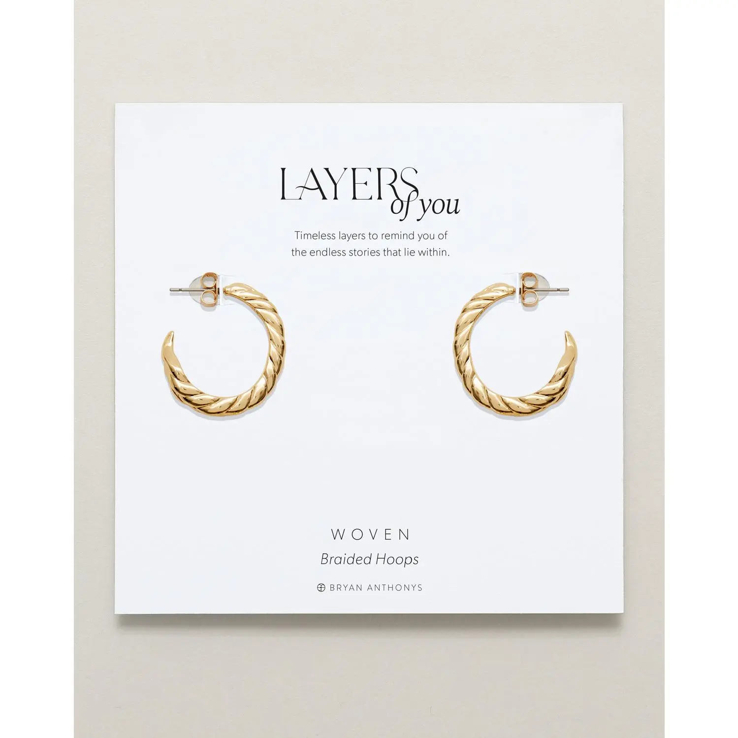 Woven Braided Hoop Earrings