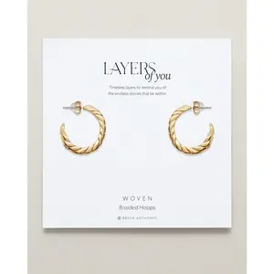 Woven Braided Hoop Earrings