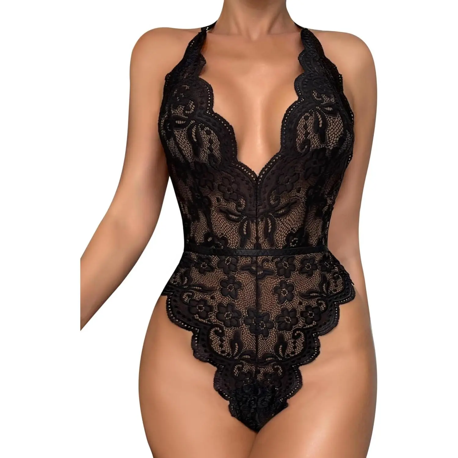 Sexy Lingerie for Women,Deep Lace Bodysuit Bridal Lingerie Backless Teddy Body Suits Tops Wedding