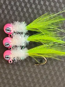 Crappie jig ( pink limeade ext. ) 3 pack Crappie jig ( pink limeade ext. ) 3 pack