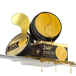 24k Gold Moisturizing Eye Mask, 60pcs/set Tightening and Lifting Eye Patches, Hydrating Brightening & Firming Eye Sticker, Beauty & Personal Eye Care Product, Skincare Products Skincare Set