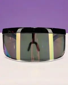 GloFX Galactic Invader Diffraction Visor - Rainbow Gradient