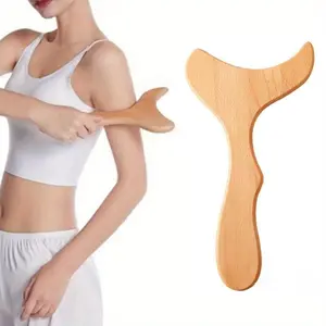 Wooden Gua Sha Board, Manual Massage Tool for Body Muscle Relaxation, Professional Massage Tool for Women & Men