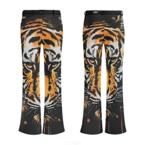 Tigers eyeflared pants