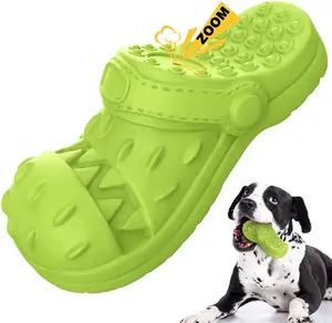 MASBRILL Squeaky Dog Toys Dog Chew Toy for Aggressive Chewer, Teeth Cleaning Shoe Shape Squeaky Dog Toys