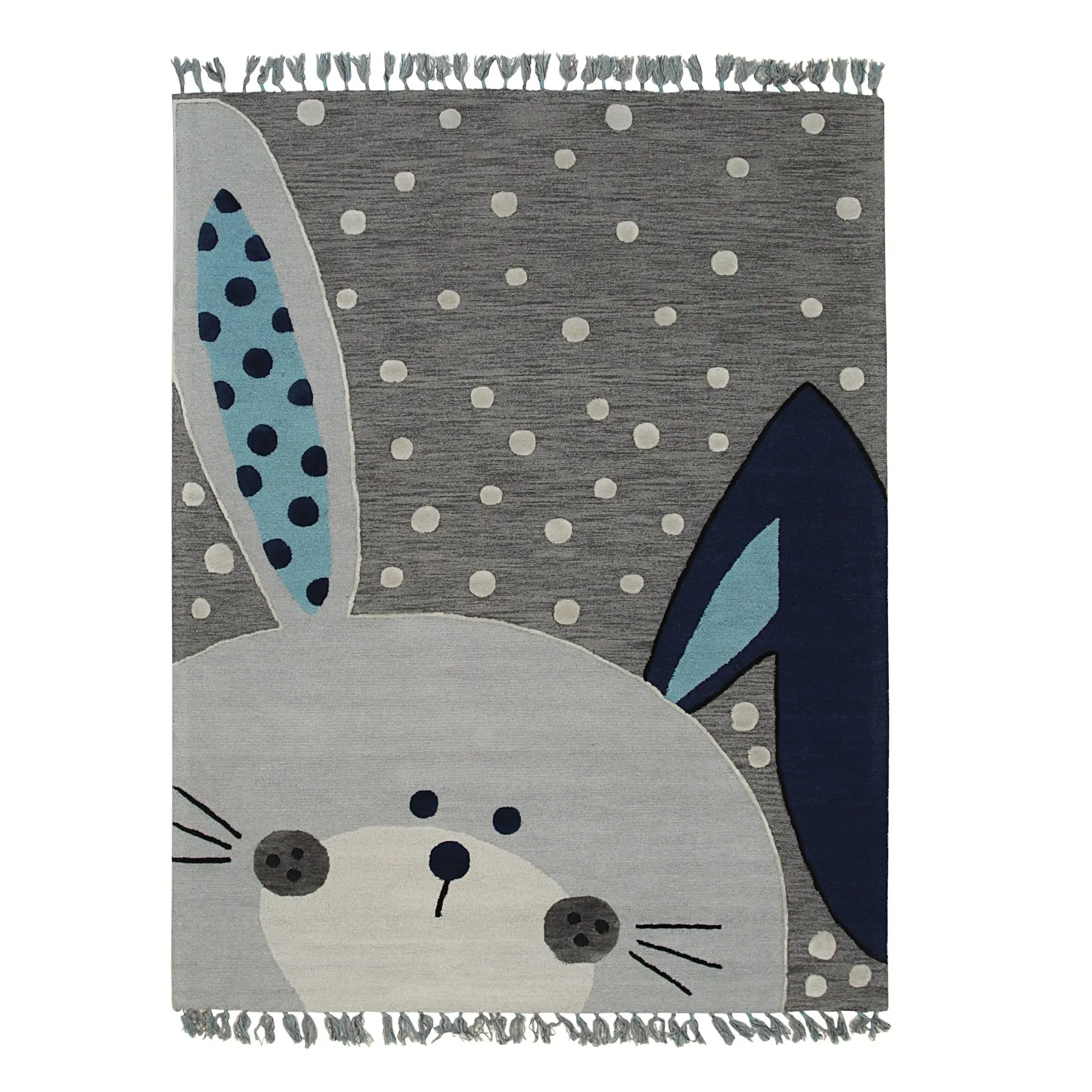 Harlow Bespoke Gray Hand Tufted Wool Rug