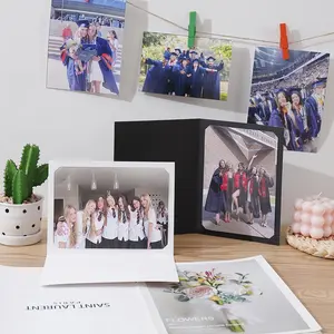 5 Cardboard Photo Frames, Fits 5 Inch or 6 Inch Photos, DIY Writing, Paper Picture Frame, Perfect for Back-To-School and Graduation Gifts