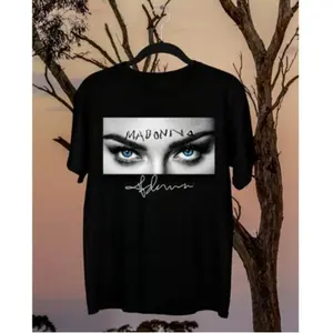 Madonna Singer Short Sleeve Black All Size