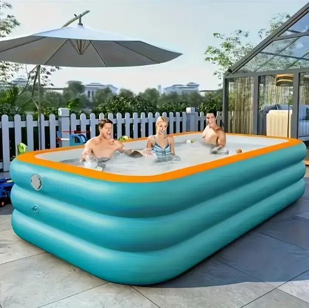 Thickened PVC Courtyard Outdoor Water Park Inflatable Swimming Pool,Suitable for Outdoor Patio Activities Parties summervibes outdoorfun Quick Set Pool Pool Floatie Paddling Pool