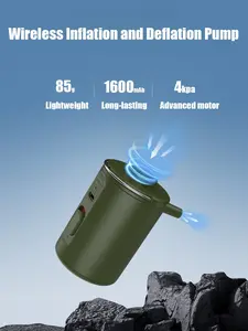 FLEXTAILGEAR Portable Air Pump Micro Pump 2X 4kPa Air Pump for Inflating Rechargeable Air Mattress Pump with Magnetic Design for Sleeping Mat, Pool Float, Swimming Ring