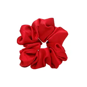 Emi Jay Sweet Dreams Silk Scrunchie Ponytail Holder in Cherry Kiss
