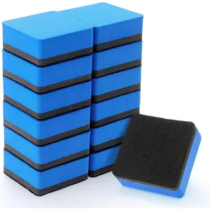 12 Pack Blue Magnetic Whiteboard Eraser, Dry Erasers for White Board, Ideal for Kids Classroom