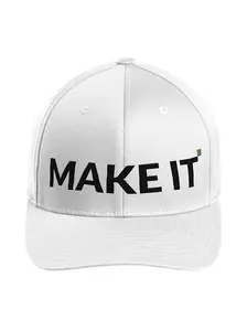 "STAY INSPIRED" MAKE IT FITTED HAT | BLACK LOGO