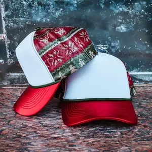 Metallic Christmas Sweater Magna Pony® Laser Cut Foam Trucker Hat