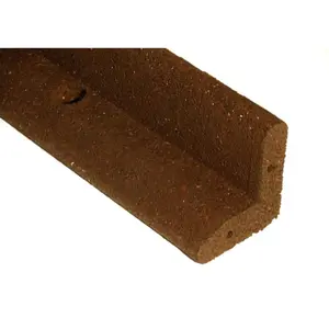 EcoBorder 4 ft. Brown Rubber Landscape Edging 1-Pack for Landscaping Applications