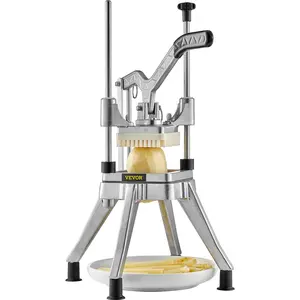 TikTokShopBlackFridayVEVOR Commercial Chopper Commercial Vegetable Chopper with 4 Blades Fruits Dicer