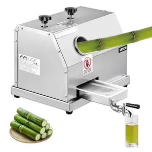 VEVOR Commercial Sugar Cane Juicer, 110LBS/H High Output Sugarcane Juicer Machine with 3 Stainless Steel Rollers, 2.4" Large Inlet, Manual Sugar Cane Press Juice Extractor Squeezer for Home/Commercial