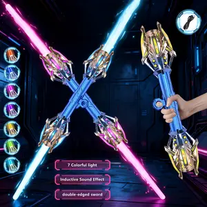 Lightsaber toy+realistic sound effect, retractable, rechargeable and retractable that Cosplay wants to choose, suitable for outdoor duel. Perfect gift