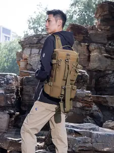 Outdoor Multifunctional Waterproof Backpack, Men's Sports Travel Bag, Fishing Lure Bag, Crossbody Commuter Shoulder Bag, Unique Bags, Versatile Shoulder Bags, Stylish Crossbody, Athletic Bag, Casual Crossbody Bags