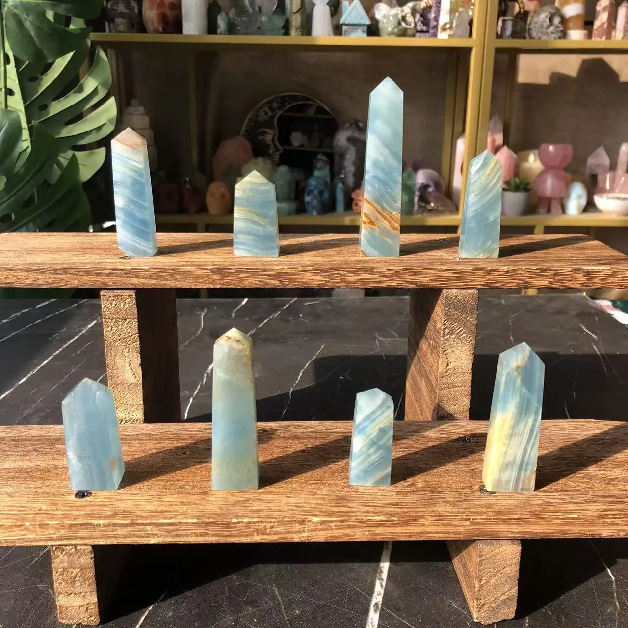 Natural Crystal Blue Onyx Point Collection 2 Natural Crystal Blue Onyx Point Collection 2
