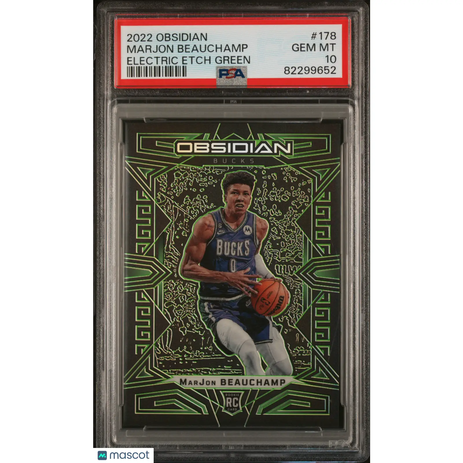 Marjon Beauchamp PSA 2022 Panini Obsidian /25 #178 10