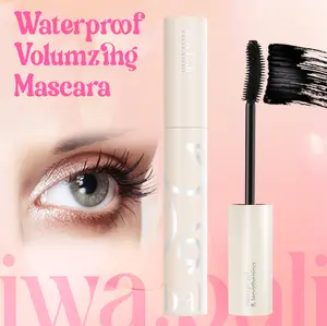 iwa.bali waterproof and smudge-proof mascara  volumizing  curling and lengthening mascara  long-lasting wear  naturally thickening makeup twisted lashes relly