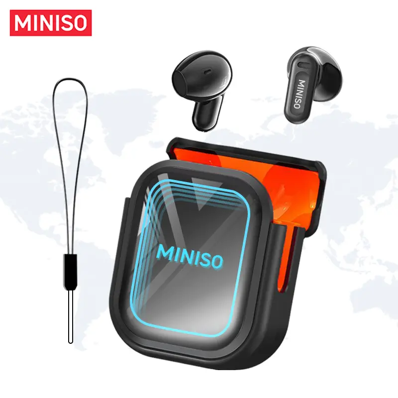 MINISO MS109 Wireless Earbuds Bluetooth 6.0 Earphones, In Ear Earbuds,High Fidelity Waterproof Wireless Earphones, Suitable for Office, Sports, Study and Audio Calls, Built in Microphone, Gaming Bluetooth Headphones