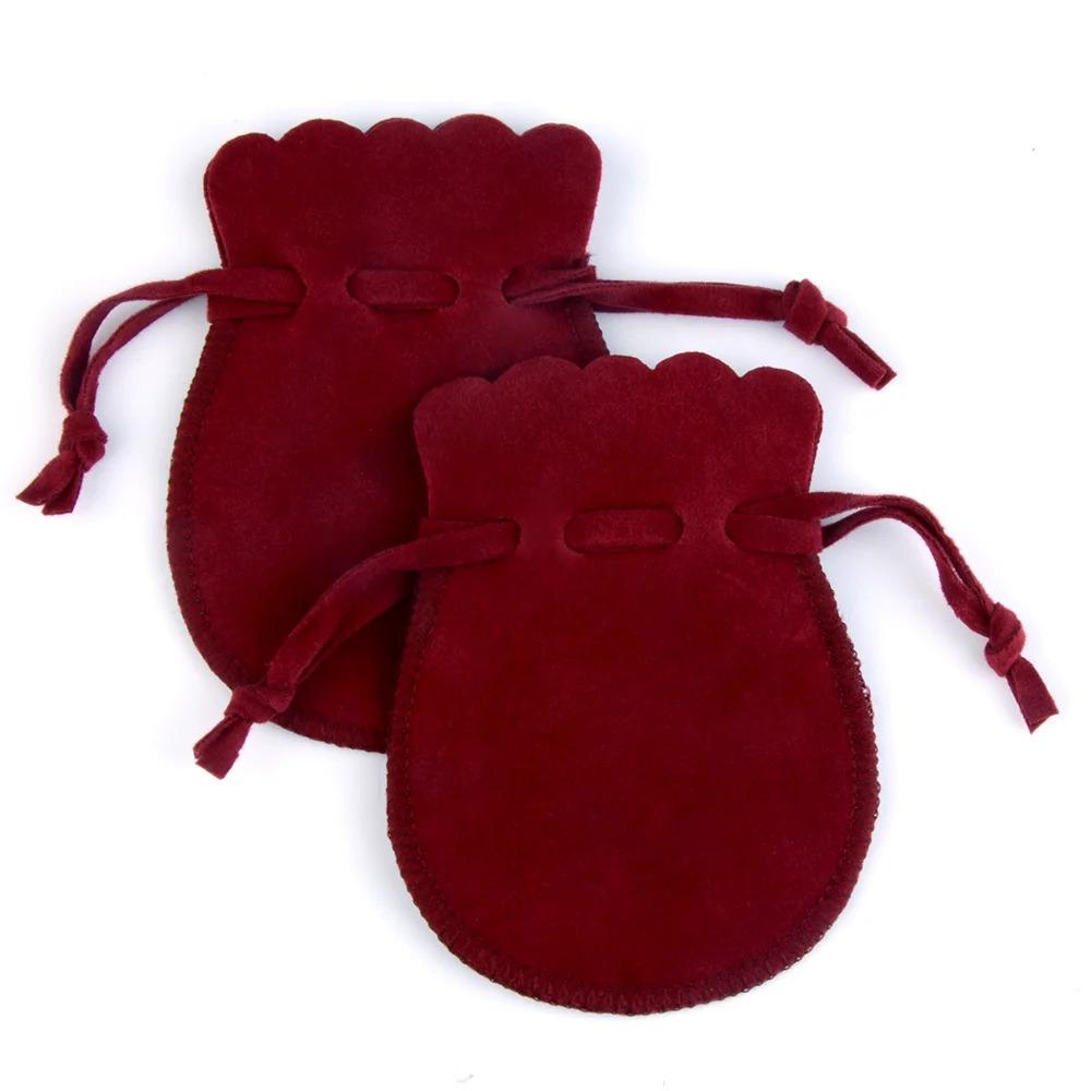 10/25/50pcs 7x9/9x12cm Gourd Velvet Gift Bags Dustproof Flannel Jewelry Packaging Bags Wedding Present Drawable Packing Bags