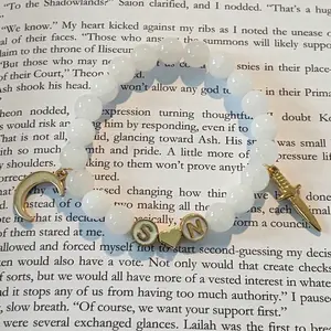 Romantasy couples bracelet from flesh and fire series Seraphina and Nyktos
