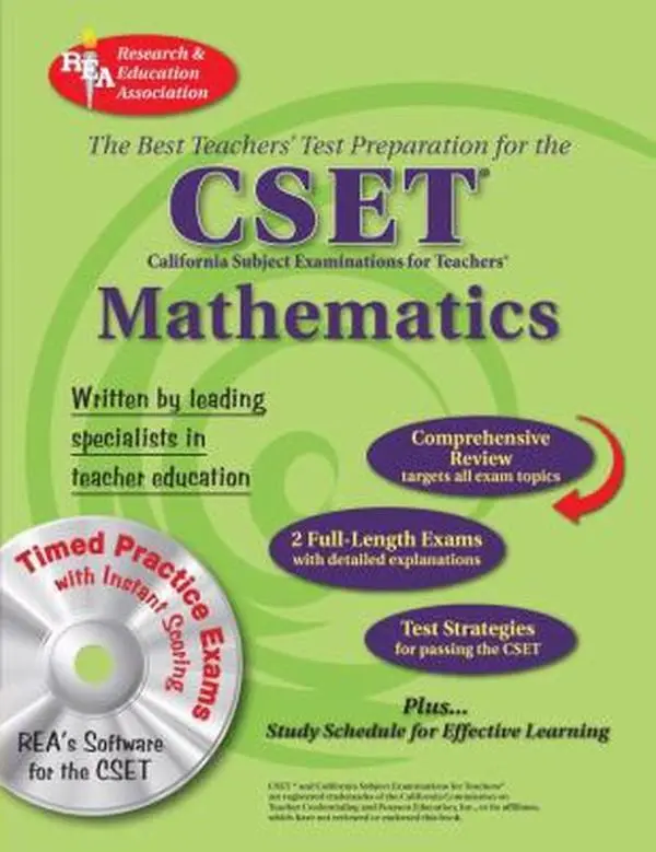 USED-CSET Mathematics Grades 7-12 (CSET Teacher Certification Test Prep) by Editors of REA (Paperback)