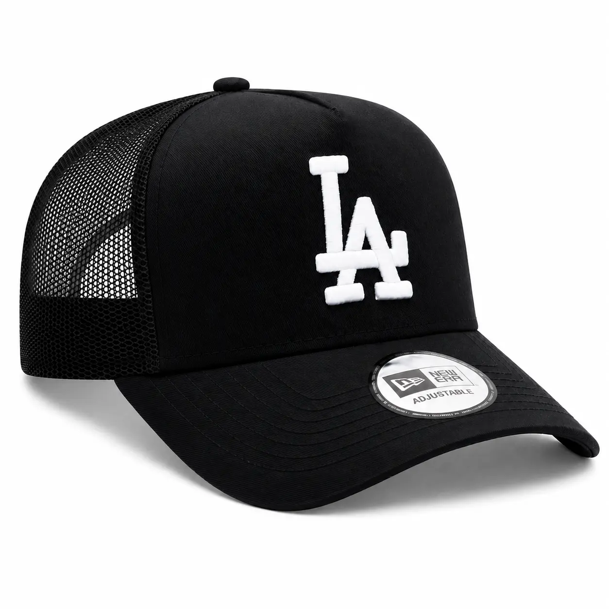Los Angeles Dodgers Black White 9FIFTY Snapback Trucker mesh capfor Streetwear Travel Outdoor