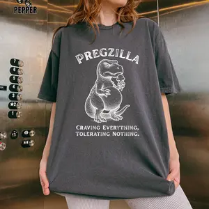 Comfort Colors® Pregzilla Craving Everything Tolerating Nothing T-shirt, Pregnancy Announcement Tee, Baby Reveal Shirt, Expecting Mom Sweatshirt, Mother's Day Gift