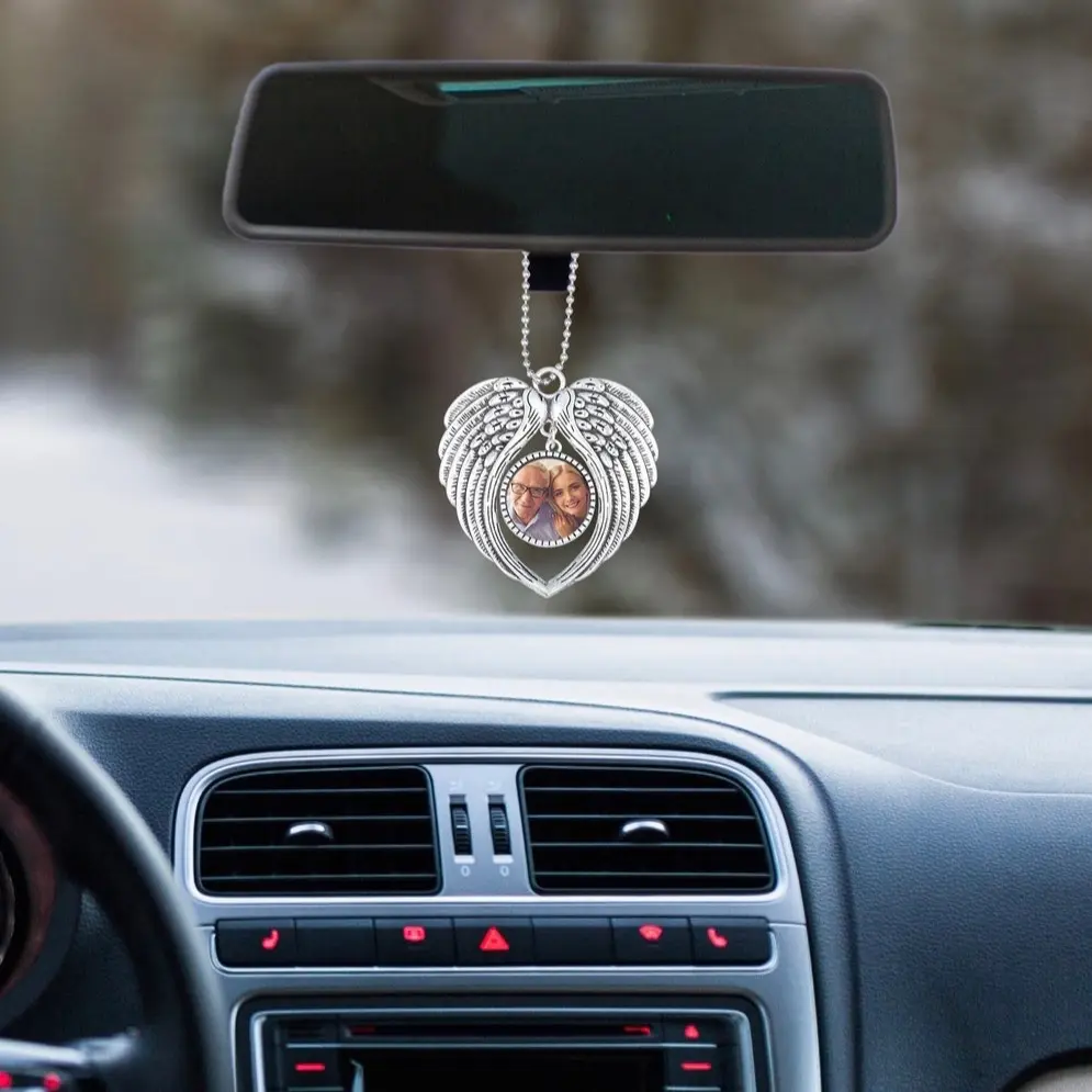 Custom Photo Wing Memorial Charm Custom Photo Wing Memorial Charm