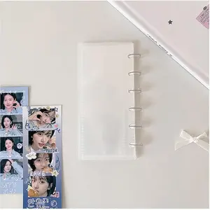 Transparent photo display frame, suitable for wedding album storage of 2x6inch photos, 20-page photo decoration (transparent version 1)