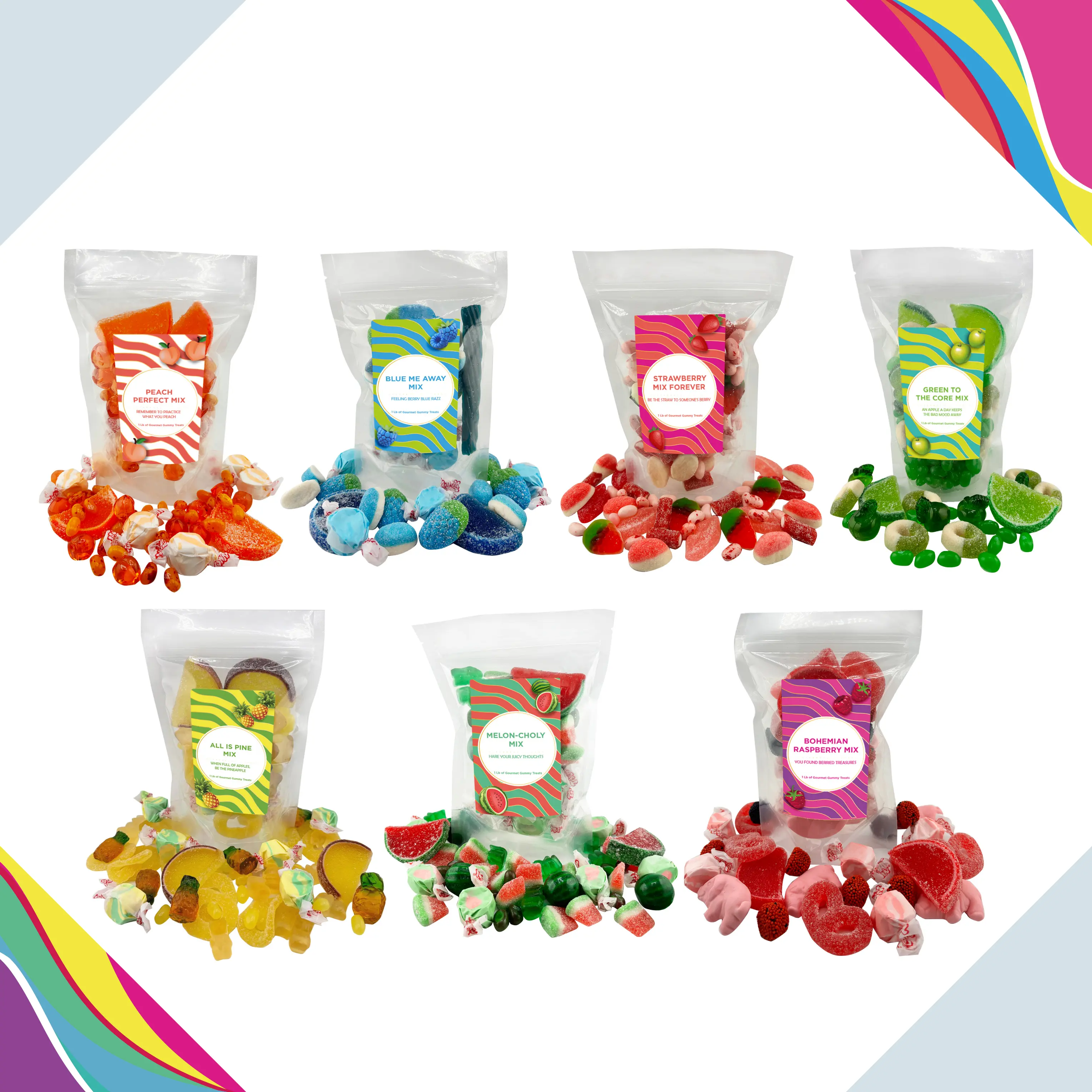 Candy Bags!- Assortment of your Favorite Treats, all in one mouth-Watering Flavor! Sweet Bonbon candies