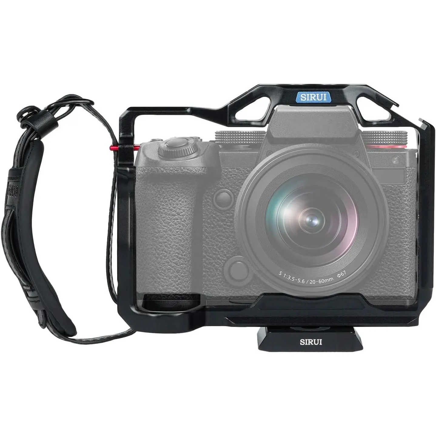 SIRUI S5II S5IIX G9 II Camera Cage with Wrist Strap, Full Cage for Panasonic LUMIX S5II S5IIX G9 with Built-in Plate for Arca, NATO Rail, Cold Shoe, Multi Threads, and 3/8" Locating Holes for ARRI
