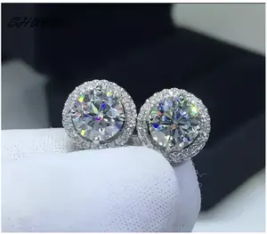 Moissanite stud earrings