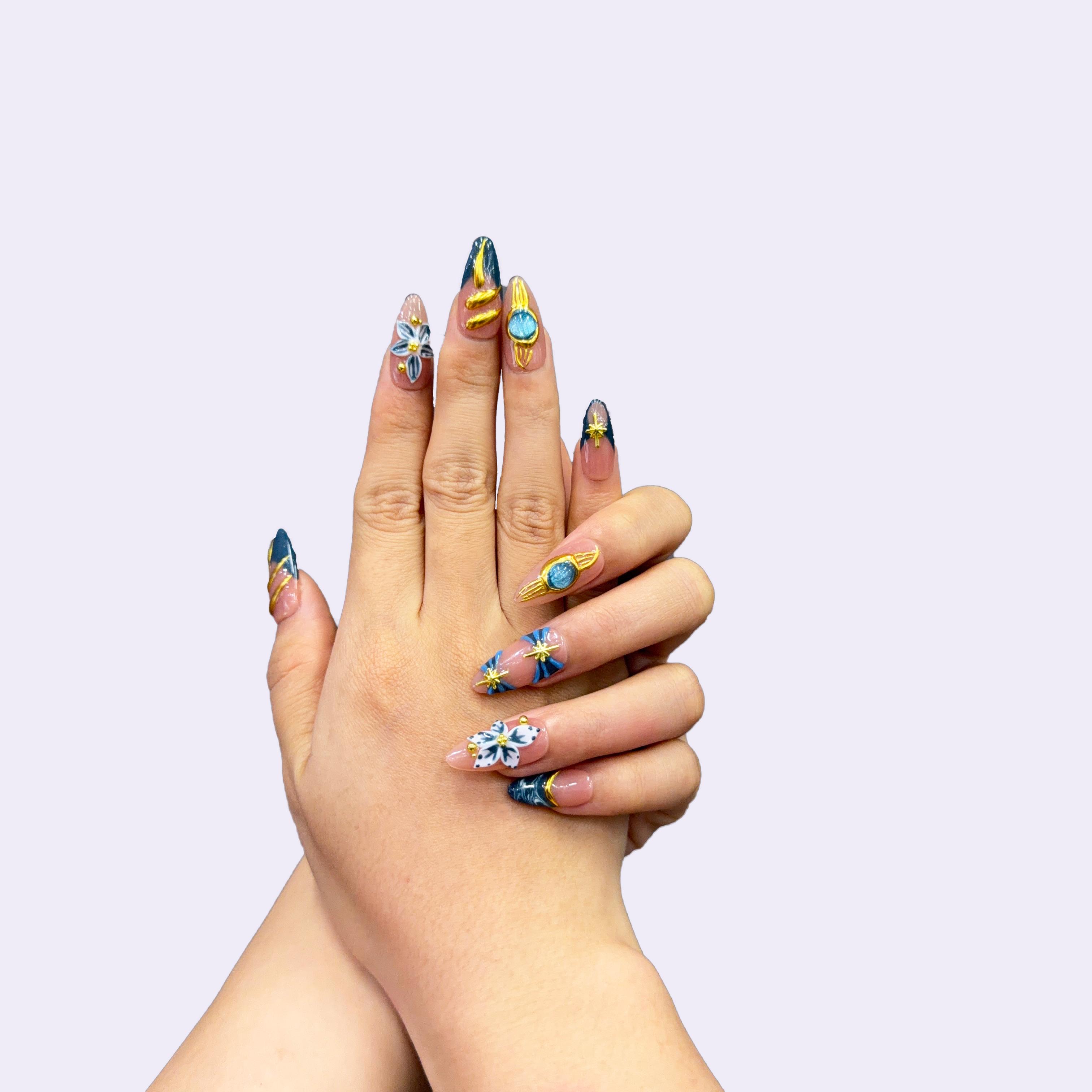 Spring Floral Press-On Nails Collection 10PCS Handmade Nails With Cute Designs Nail Art Easy to Apply Comfortable Fit & Long-Lasting Hold Perfect for Daily Spring Floral Press-On Nails Collection 10PCS Handmade Nails With Cute Designs Nail Art Easy to Apply Comfortable Fit & Long-Lasting Hold Perfect for Daily