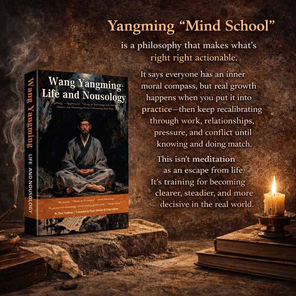 Wang Yangming’s Philosophy | Practical Chinese Wisdom for Modern Life | Life, Epistemology & Practical Wisdom | Learn to Take Ownership, Strengthen Your Inner Moral Compass, Boosting Leadership & Resilience | personal growth books
