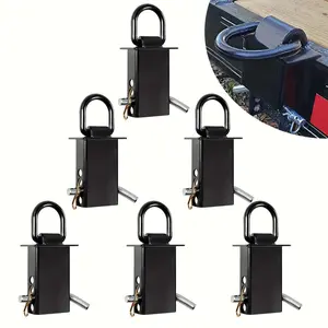 The pile mouth D ring fastens the trailer pile mouth Heavy Duty fittings with a heavy breaking load of 12,000 pounds. The adjustable pile mouth fastening utility is suitable for flat trucks and trailers.