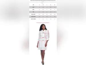 Women's 3/4 Sleeve Guayabera Dress Shirt 4 Pocket Button Down