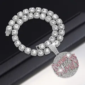 ‌Punk Hip Hop Letter Pendant Necklace Men Women's Urban Street Style Jewelry 3 Color Options Trendy Gift Idea for Parties Holidays Everyday Wear Must-Have‌