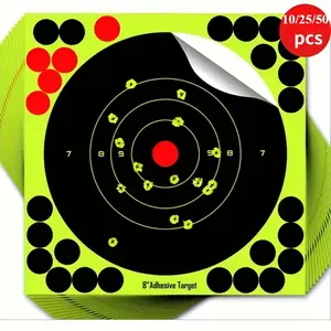 20/50 Pack Sticky Targets, 8.0 Inch Shooting Splat Archery Paper, Office Supplies, Aim Practice Target, Durable Paper Material, Indoor/outdoor Use